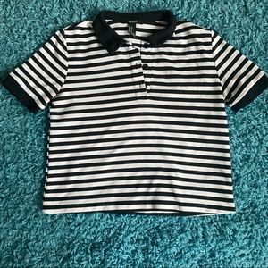 Striped Button-Up Top